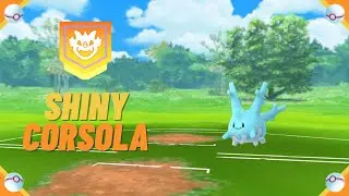 ✨ Shiny Corsola ✨ Caught at Freddie Mercury Memorial Star Gym [Pokemon GO Tour: Johto] #shorts