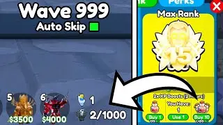 😱NEW RANK 15😎!! NEW LEAKS!! 🤯🔥*1000* UNIT PLACEMENT!! 💀🥵TOILET TOWER DEFENSE ( ROBLOX)