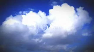 Sky logo transparency transition with After Effects Displacement map CC Vector blur