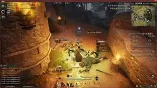 Black Desert Online OBT Korean : Sorcer: Фарм мобов 35 лвл