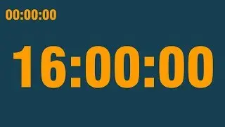 16 hour timer (play at 0.5x speed) (with end alarm, time elapsed and progress bar)