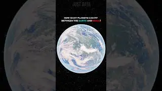 How Many Planets Can Fit Between The Earth and Moon? #earth #planet #moon
