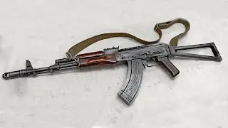 E&L АК-74М СТРАЙКБОЛЬНЫЙ АВТОМАТ (СТАЛЬ) -  ВНЕШНИЙ И ВНУТРЕННИЙ ТЮНИНГ (150 М./С.)