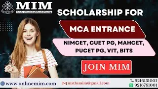 Preparing for MCA Entrance exam? Get a huge Scholarship from MIM and access the full course in free!