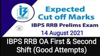 IBPS RRB OA Good Attempts &Cut Off 2021