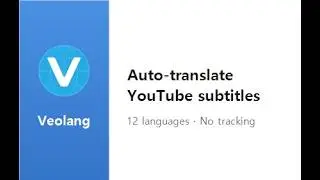 How to switch language in Veolang — Chrome extension, 12 languages