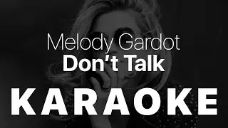 Melody Gardot - Don't Talk KARAOKE