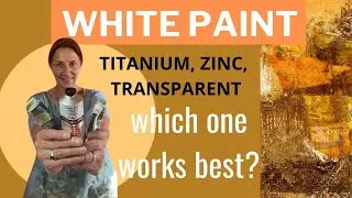 Glazing with different whites  | Cold wax tips and techniques#coldwaxmedium#oilpaintingforbeginners