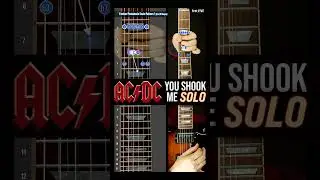AC/DC You Shook Me All Night Long SOLO! Angus Young #shorts #guitarlesson #acdc #guitar