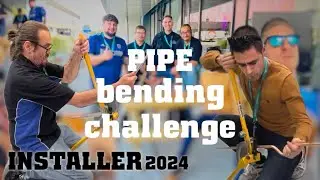 Pipe bending challenge at installer show SRV vs CORONA