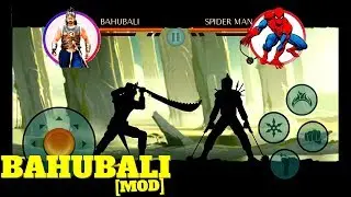 BAHUBALI Vs SPIDER MAN | BAHUBALI MARVEL MOD | SHADOW FIGHT 2