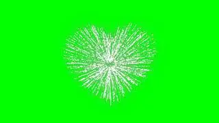 Green screen | heart burst effect