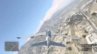 Grand Theft Auto V cargo plane map and awsome flip