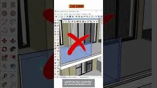 Creating railing with Profile Builder in SketchUp | profile builder #sketchups #shorts #short