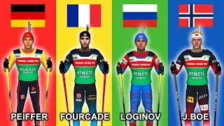 БИАТЛОН ЧМ: Логинов VS Бё VS Фуркад VS Пайффер