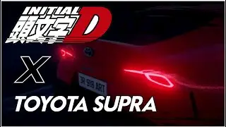 Initial D x Toyota Supra | Cinematic Blender animation