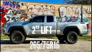 BFG KO2  265/75r16 KO2 tires and lift on Tacoma