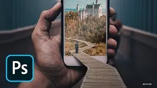 Phone Pop Out Effect Photo Manipulation Photoshop Tutorial