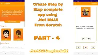 .Net MAUI Step by Step Build Project from Scratch - Factsbee Part - 4