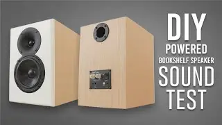 DIY Powered Bookshelf Speaker Sound Test