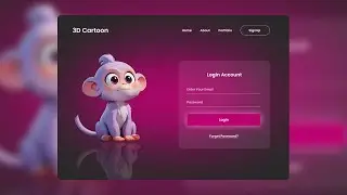 Login Page Design in Figma | Figma UI UX | Website Design In Figma