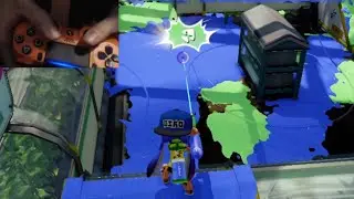 playing splatoon with a PS4 controller