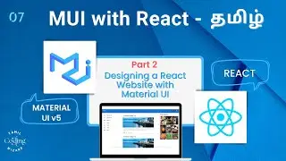 Designing React Website with Material UI #2 explained in Tamil | MUI with React | React project