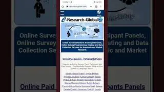 Earn Instant Cash: e-Research-Global - Top Paying Survey Site!