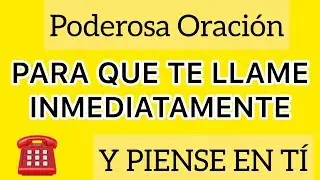 Oración Fuerte para que te llame rápido y piense en tí San Cipriano #sancipriano #oraciónpoderosa