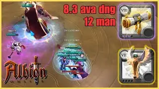 Lightcaller DPS in 12 man 8.3 ava dungeon | Albion Online EU