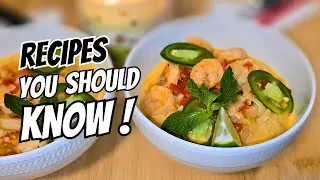 How To Make The Best Thai Coconut Curry Shrimp Noodle Soup 🍜🌶️ #ThaiFood #NoodleSoup #Yummy #Foodie