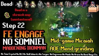 FE Engage No Somniel Step 22: Level up via AOE Mend Staff abuse using Flame Dragon Vein self-damage