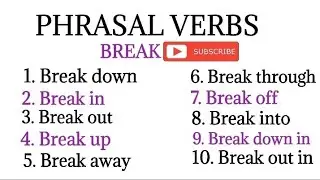 Phrasal Verbs with 