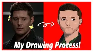 Dean Winchester // Drawing Timelapse