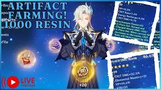 Farming Arifacts For Neuvillette! 1000 Resin! | Genshin Impact