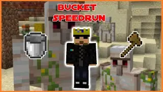 Speedrunning a Bucket in MINECRAFT