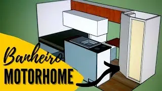 O BANHEIRO de MOTORHOME mais BARATO do Brasil | CONSTRUÇÃO completa PASSO A PASSO