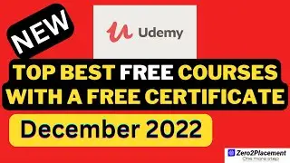 [FREE] Top Udemy Free Courses with Free Certificate | Free Courses | 2022| Latest Courses |Mar Point