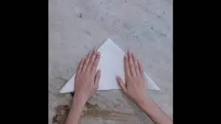 Как сложить салфетки Tork_Шатер