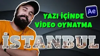 YAZI İÇİNDE VİDEO OYNATMA | After Effects Dersleri