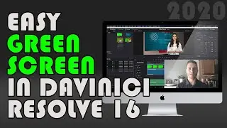 Easy Green Screen & Virtual Backdrop in Davinci Resolve 16