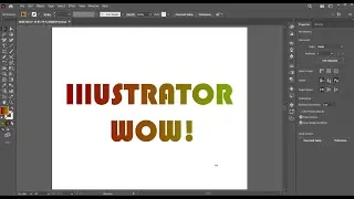 Градієнт для тексту в ілюстраторі! Gradient type.