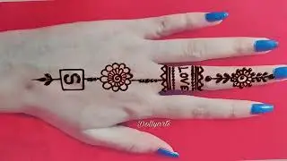 Letter Mehndi Design For Back Hand || Mehndi Designs ||