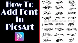 How To Add Font In PicsArt | How to add Custom Stylish Fonts In PicsArt | MX Munna Pro |