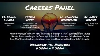 Careers Transition Panel: CUSPE Workshop