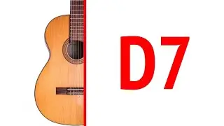 Как играть аккорд D7 на гитаре? Доминантсептаккорд