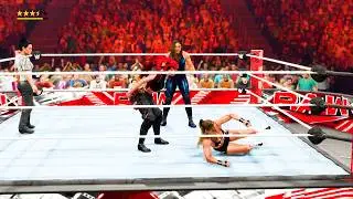 Ronda Rousey vs raquel Rodriguez and alba fyre  Full match