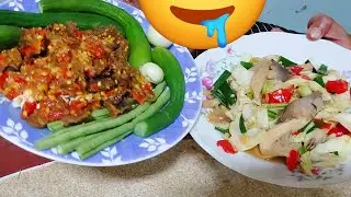 ASMR MUKBANG RICA RICA MERCON DAGING SAPI+ LALAPAN+ TUMIS JAMUR DAN  GUBIS