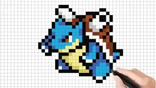 Menggambar Pokemon Blastoise | #Pixel Art