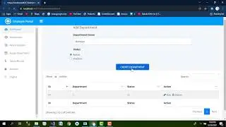 online employee website, insert crud operation on all  pages   part 6